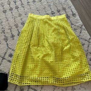 NEW with Tags. LOFT Chartreuse Yellow/Green Skirt. Size 4